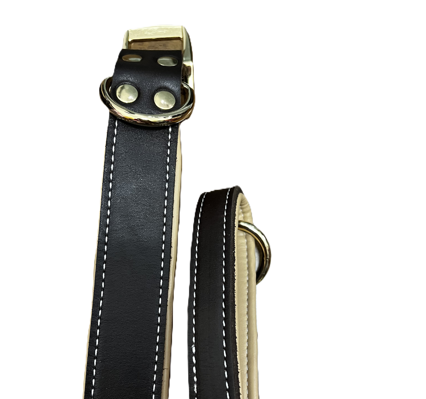 Two Tone Leather Collar